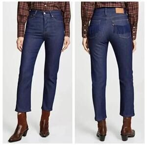 Levi’s Women’s Sz 29 Wedgie Straight Jeans with Fringe Pockets New NWT